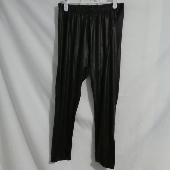 DEVOTED Luxury Apparel, size medium, shiny black stretchable leggings, BNWOT - Picture 1 of 14